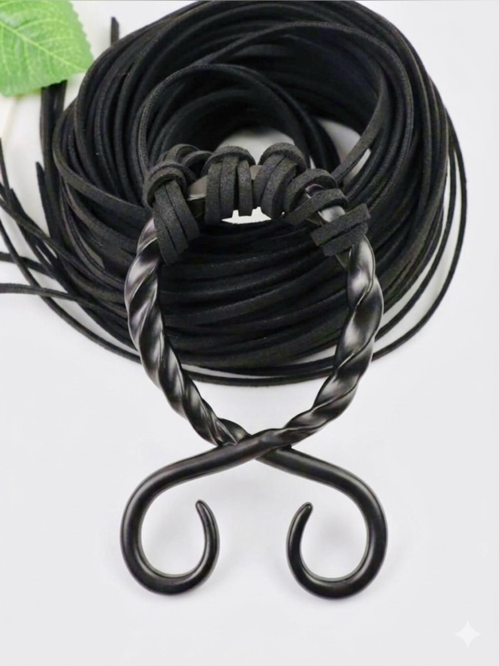 Faux Suede Wrap Bohemian Rope Waist Belt - Viking/Medieval Renaissance - Picture 7 of 7